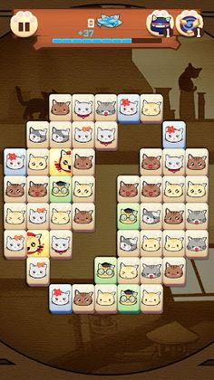 Hungry Cat Mahjong HD - Screenshot 1