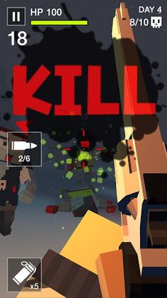Cube Killer Zombie - FPS Survi - Screenshot 2