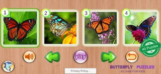 Butterfly Puzzles - Screenshot 1