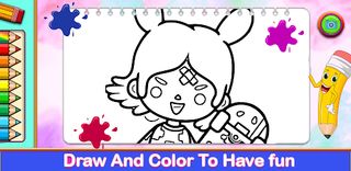 Miga Town coloring book - Screenshot 2