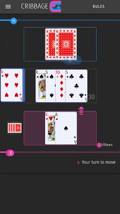 Cribbage One card game - Screenshot 2