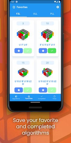 3x3 Cube Fridrich Algorithms - Screenshot 3