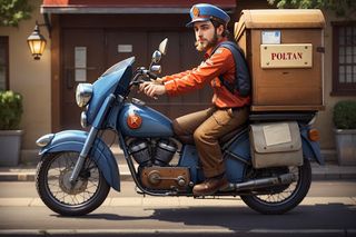 Profession mailman on a bike - Screenshot 1
