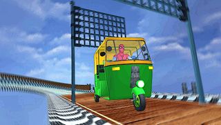 Superhero Rickshaw Mega Stunts - Screenshot 3