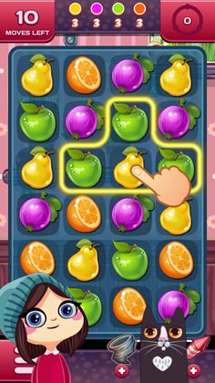 Agnes’ Fruits Match-3 Puzzle - Screenshot 1