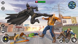 Flying Bat Hero superhero game - Screenshot 1