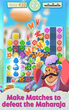 Rangoli Rekha: Color Match 3 - Screenshot 2
