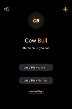 Word/Number Guess - Cows Bulls - Screenshot 1