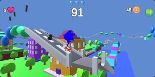 Blue Hedgehog Dash Run 3D v2 - Screenshot 3