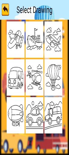 Transportation Coloring - Screenshot 3