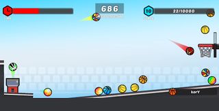 Basket Hoops 2D Pro - Screenshot 1