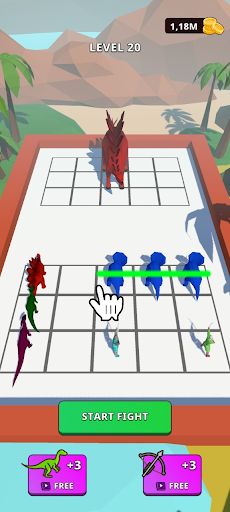 Dino Battle: 3D Merge Dinosaur - Screenshot 1
