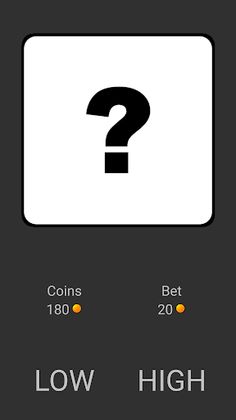 High or Low Game - Screenshot 1