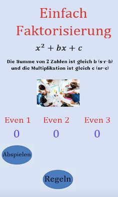 Einfaches Faktorisierungsspiel - Screenshot 2