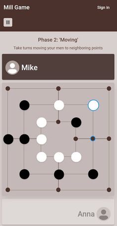 Mill Game: 9 men's morris boar - Screenshot 4