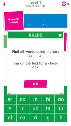 Mom's Words and Clues Game - Screenshot 2