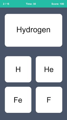 Periodic Table Game - Screenshot 2
