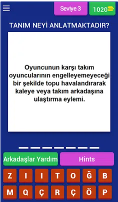 Futbol Terimleri Bulmaca - Screenshot 4