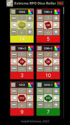 Extreme RPG Dice Roller - Screenshot 4
