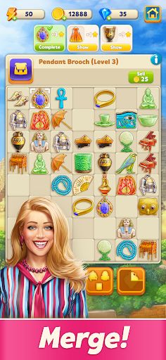 Merge Journey: Travel game - Screenshot 1