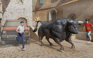 Angry Bull Attack Cow Games 3D - Screenshot 1