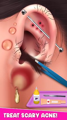 Piercing Game: Ear Wax removal - Screenshot 1