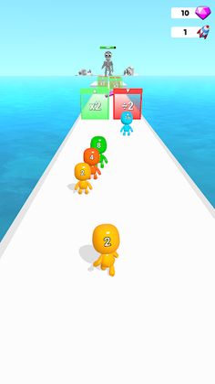 Man Runner 2048: Run and Merge - Screenshot 1