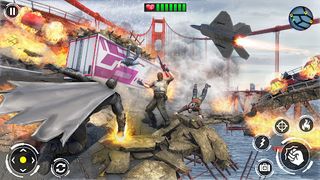Flying Bat Hero superhero game - Screenshot 2