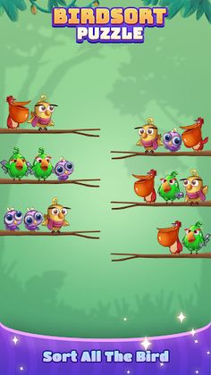 Bird Sort Puzzle - Color Fun - Screenshot 1