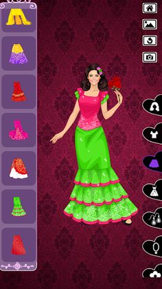 Latin Princess royal dress up - Screenshot 3