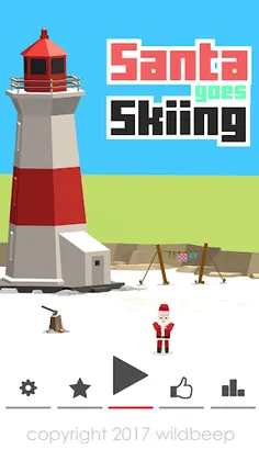 Santa goes Skiing : Christmas - Screenshot 1