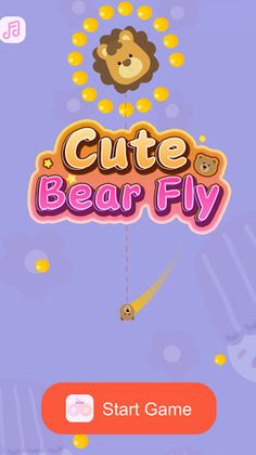 Cute Bear Fly - Gravity Game - Screenshot 1