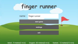 Finger Runner - tapping a scre - Screenshot 3