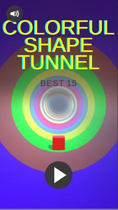 Colorful Shape Tunnel - 3D End - Screenshot 1
