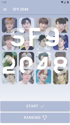 SF9 2048 Game - Screenshot 1