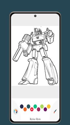 Robot Coloring Game for Boys - Screenshot 1