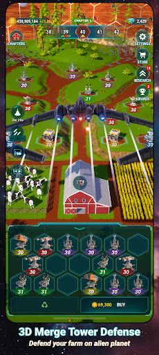 Star Farm: Merge Tower Defense - Screenshot 1
