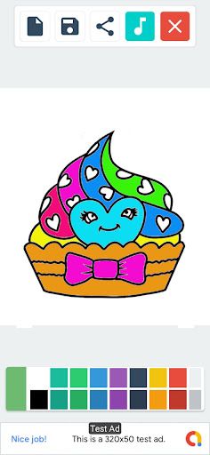 Coloring 3D Cake Birthdays - Screenshot 3