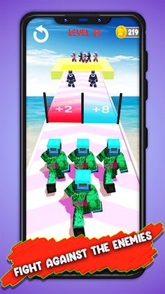 Hero Craft Runner Merge Master - Screenshot 3