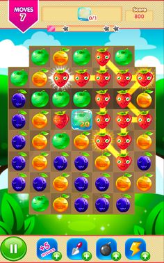 Juice Fresh Garden Match Saga - Screenshot 4