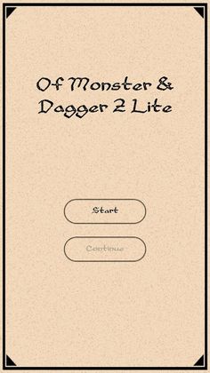 Of Monster and Dagger 2 Lite - - Screenshot 1