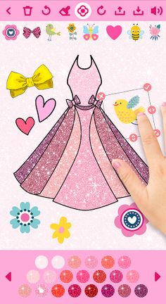 Dress Coloring Game for girls - Screenshot 3