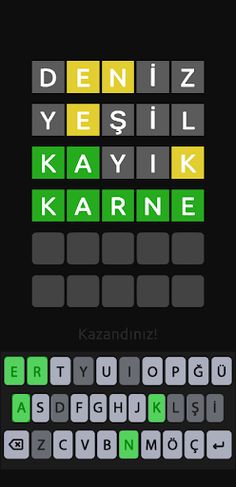 Kelimele - Türkçe Kelime Oyunu - Screenshot 3