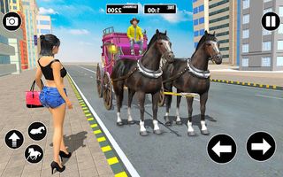 Horse Cart Taxi Transport Game - Screenshot 1