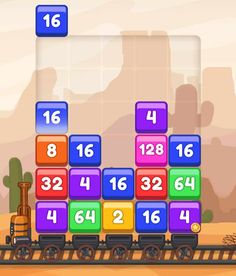 Train 2048 game - Screenshot 3