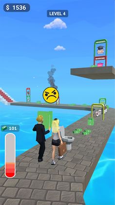 Money Honey 3D: Flex Run - Screenshot 2