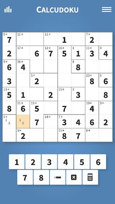 Calcudoku · Math Logic Puzzles - Screenshot 1