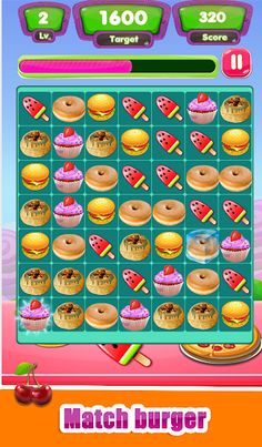 Food Match Cookie Rush Puzzle - Screenshot 4