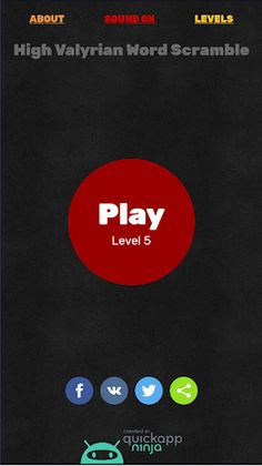 High Valyrian Word Find - Screenshot 1