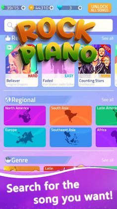 Rock Music Piano Tiles - Screenshot 1